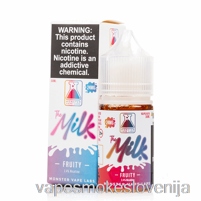 Vape Slovenija Fruity - Mlečne Soli - 30ml 24mg